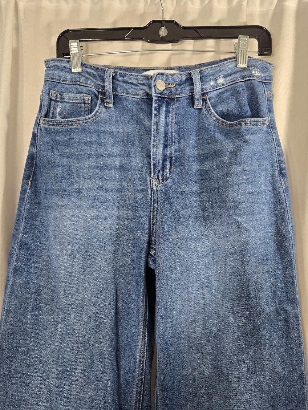 Flying Monkey High Waisted Wide Leg Jeans Sz 28 - Picture 3 of 10